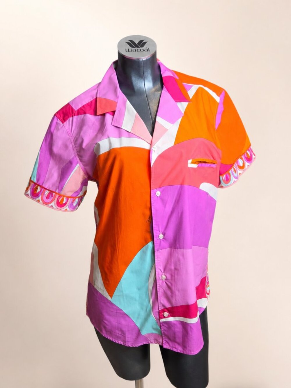NWT Emilio Pucci Firenze Men’s Button Down Shirt Size M Multicolor